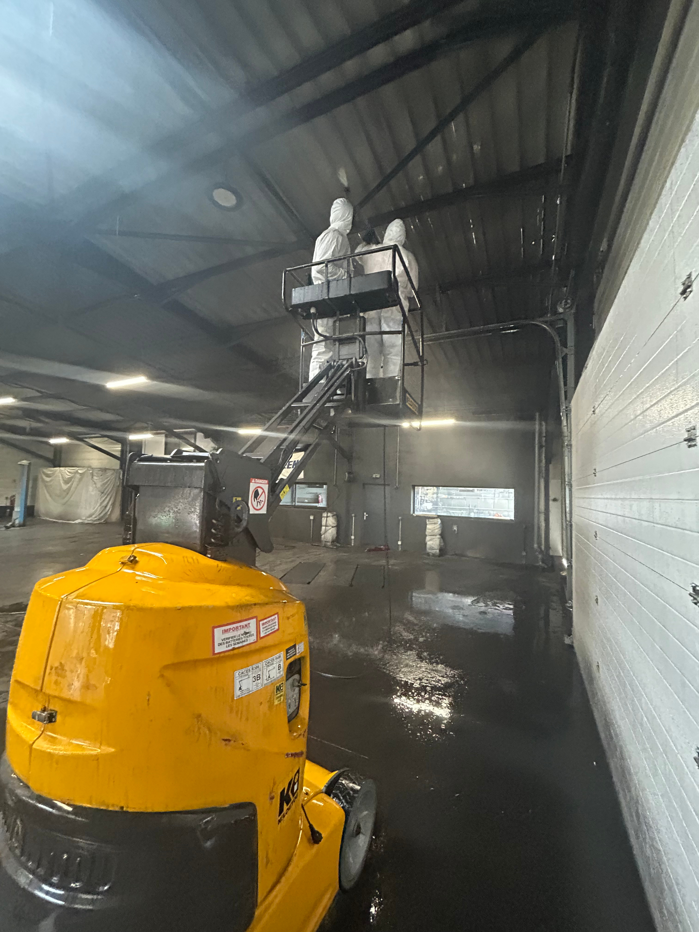 Décontamination après incendie